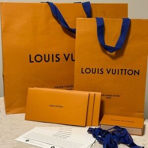 Louis Vuitton paper bags, enveloppe and key holder box